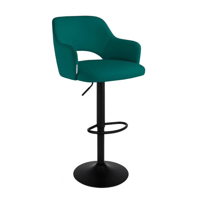 Hoker JULA obrotowy welur metalowa podstawa