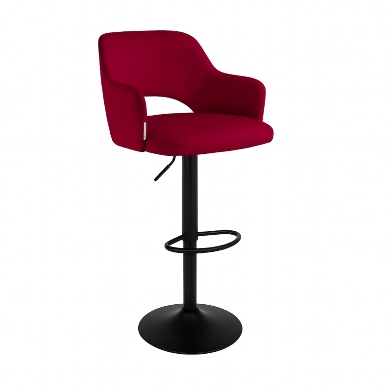 Hoker JULA obrotowy welur metalowa podstawa