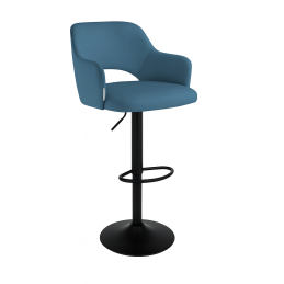 Hoker JULA obrotowy welur metalowa podstawa