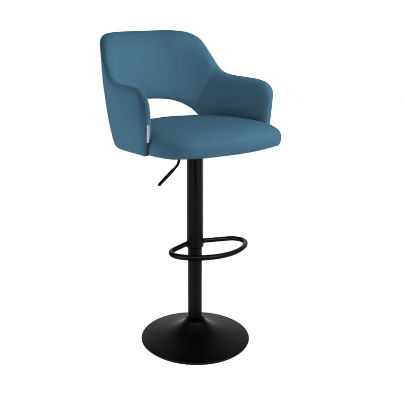 Hoker JULA obrotowy welur metalowa podstawa