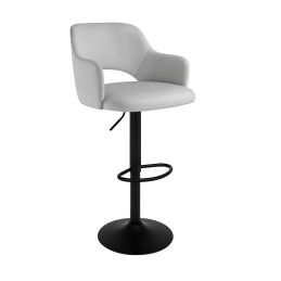 Hoker JULA obrotowy welur metalowa podstawa