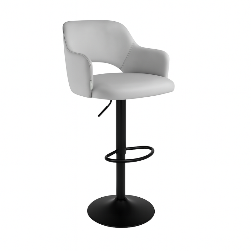 Hoker JULA obrotowy welur metalowa podstawa