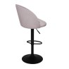 Hoker SILVER krzesło barowe obrotowe tkanina Welur podstawa metalowa