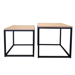 Stolik kawowy 2w1 podstawa metalowa Loft