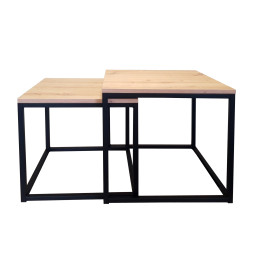 Stolik kawowy 2w1 podstawa metalowa Loft