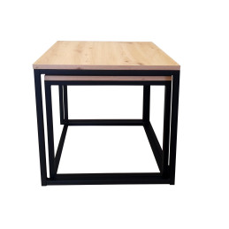 Stolik kawowy 2w1 podstawa metalowa Loft