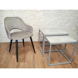 Stolik kawowy 2w1 podstawa metalowa Loft