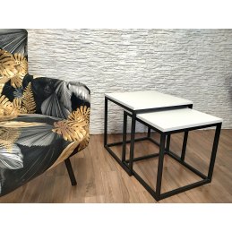 Stolik kawowy 2w1 podstawa metalowa Loft