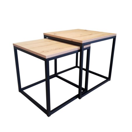 Stolik kawowy 2w1 podstawa metalowa Loft