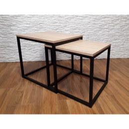 Stolik kawowy 2w1 podstawa metalowa Loft