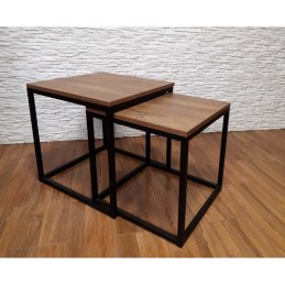 Stolik kawowy 2w1 podstawa metalowa Loft