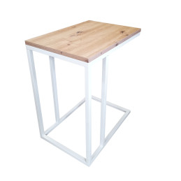 Stolik pomocniczy C boczny podstawa metalowa Loft