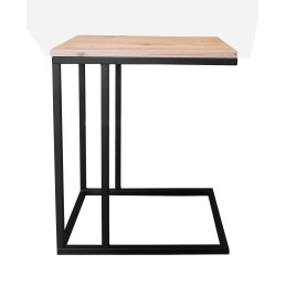 Stolik pomocniczy C boczny podstawa metalowa Loft