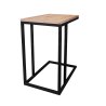 Stolik pomocniczy C boczny podstawa metalowa Loft