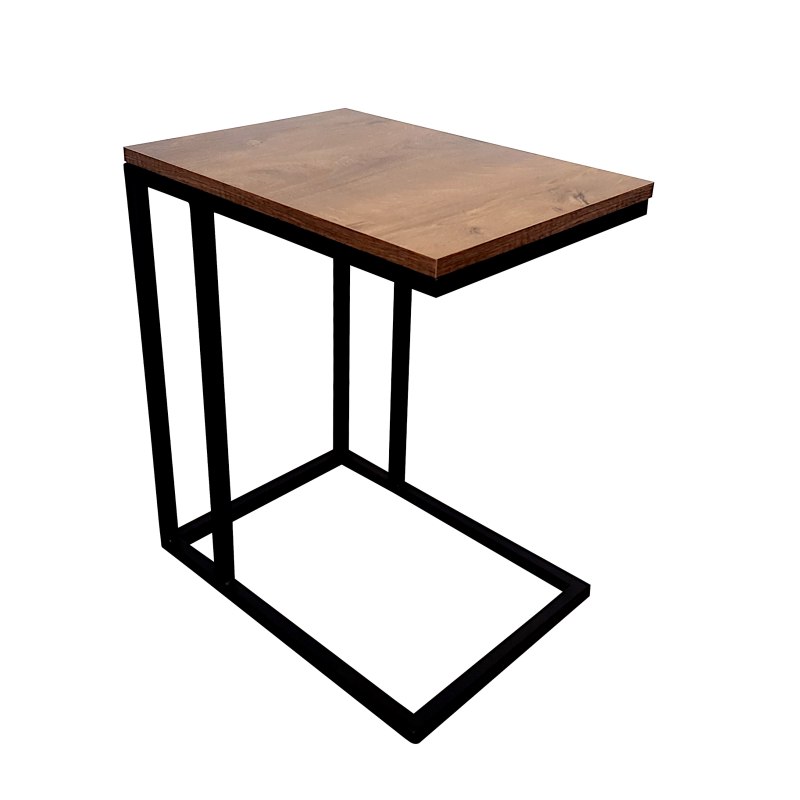 Stolik pomocniczy C boczny podstawa metalowa Loft