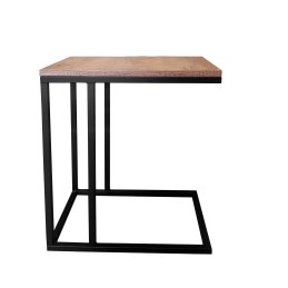 Stolik pomocniczy C boczny podstawa metalowa Loft