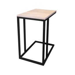 Stolik pomocniczy C boczny podstawa metalowa Loft