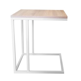 Stolik pomocniczy C boczny podstawa metalowa Loft