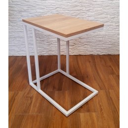 Stolik pomocniczy C boczny podstawa metalowa Loft