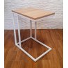 Stolik pomocniczy C boczny podstawa metalowa Loft