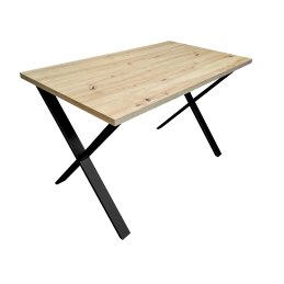 Stół 70/120/28 Loft X podstawa metalowa do salonu kuchni