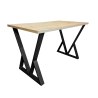 Stół 70/120/28 Loft V podstawa metalowa do salonu kuchni