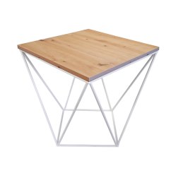 Stolik druciany kawowy Loft podstawa metalowa