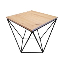 Stolik druciany kawowy Loft podstawa metalowa