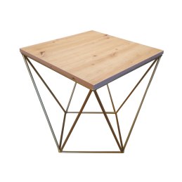 Stolik druciany kawowy Loft podstawa metalowa