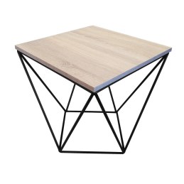 Stolik druciany kawowy Loft podstawa metalowa