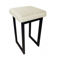 Taboret SOLID stołek loft 60cm kremowy