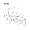 DARIO fotel wypoczynkowy z podnóżkiem oraz z funkcją kołyski,