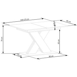 Stół XARELTO – rozkładany, nowoczesny design