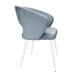 Krzesło Aura tkanina Welur noga metalowa