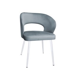 Krzesło Aura tkanina Welur noga metalowa