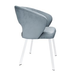 Krzesło Aura tkanina Welur noga metalowa