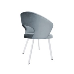 Krzesło Aura tkanina Welur noga metalowa