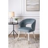 Krzesło Aura tkanina Welur noga metalowa