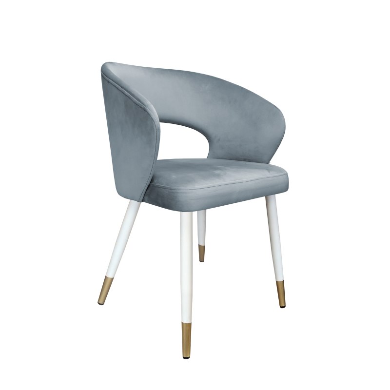 Krzesło Aura tkanina Welur noga metalowa