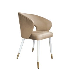 Krzesło Aura tkanina Welur noga metalowa