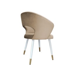 Krzesło Aura tkanina Welur noga metalowa