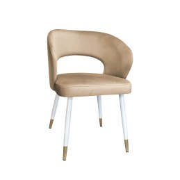 Krzesło Aura tkanina Welur noga metalowa