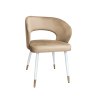 Krzesło Aura tkanina Welur noga metalowa