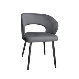 Krzesło Aura tkanina Welur noga metalowa