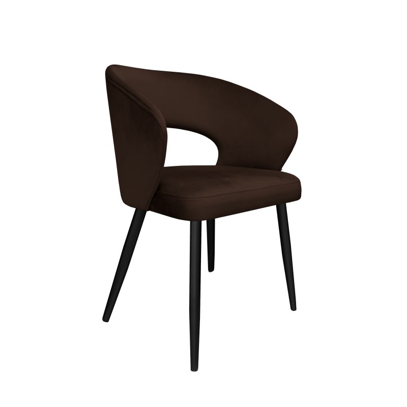 Krzesło Aura tkanina Welur noga metalowa