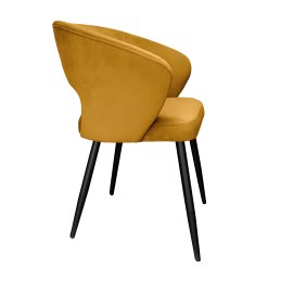 Krzesło Aura tkanina Welur noga metalowa