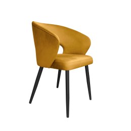 Krzesło Aura tkanina Welur noga metalowa