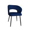 Krzesło Aura tkanina Welur noga metalowa