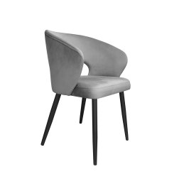 Krzesło Aura tkanina Welur noga metalowa