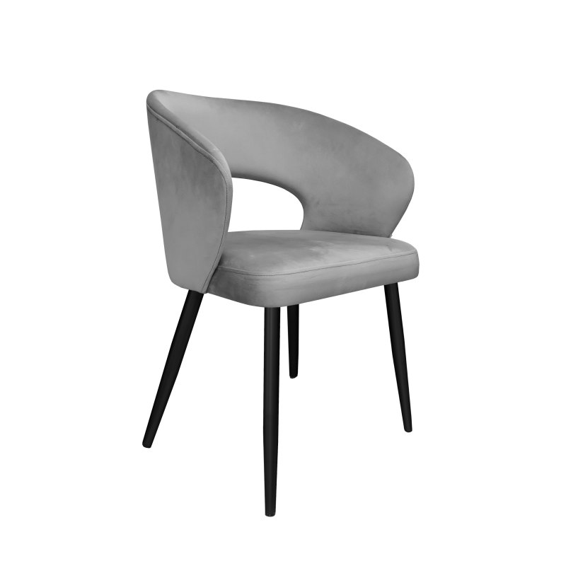 Krzesło Aura tkanina Welur noga metalowa